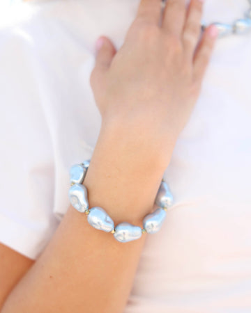 Martha Pearl Bracelet Chambray Seaside Florida 30A