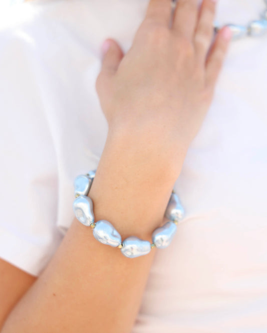 Martha Pearl Bracelet Chambray Seaside Florida 30A