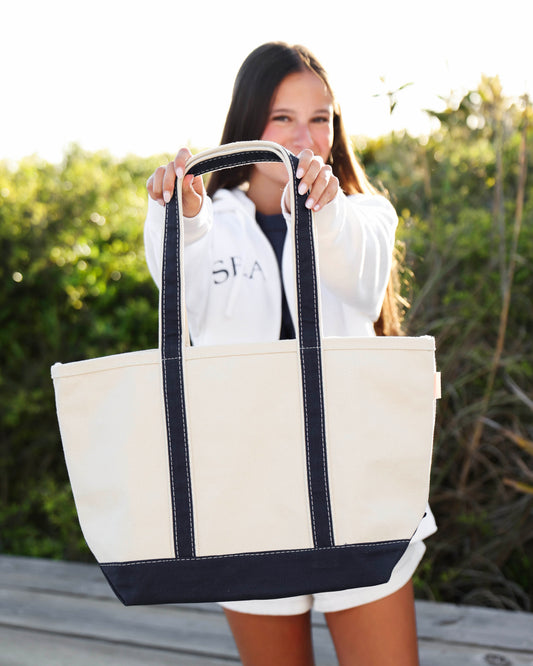 Medium Seaside Canvas Tote