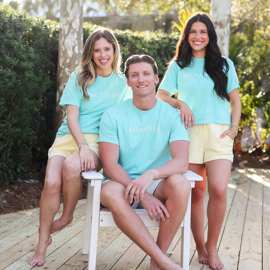 Mint Green Blue and Yellow Seaside Tee 30a The Seaside Style 