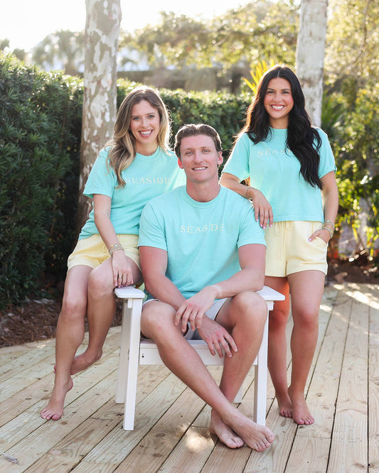 Mint Green Blue and Yellow Seaside Tee 30a The Seaside Style 