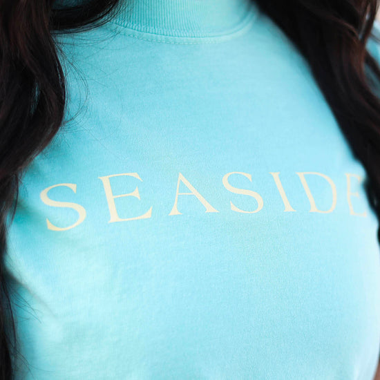 Mint Blue Green Cropped Seaside Tee 30a The Seaside Style 
