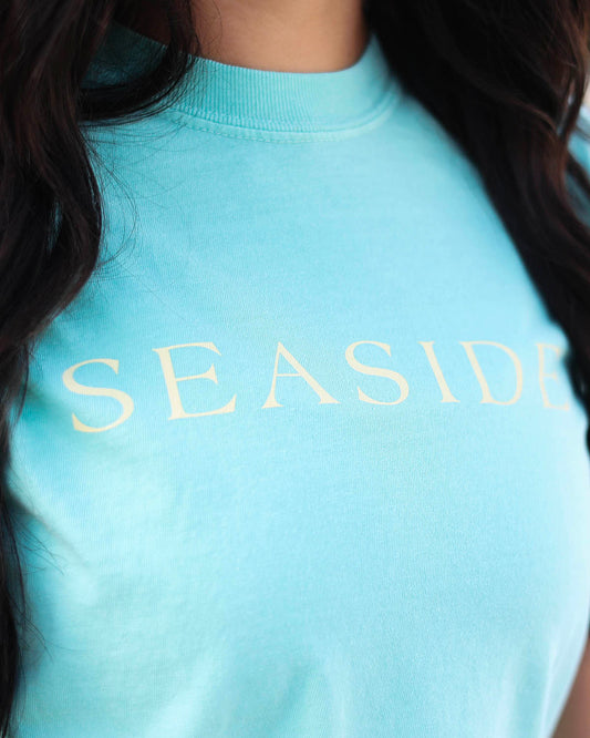 Mint Blue Green Cropped Seaside Tee 30a The Seaside Style 