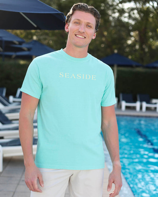Mint Green Blue Shortsleeve Unisex Seaside Tee 30a The Seaside Style 