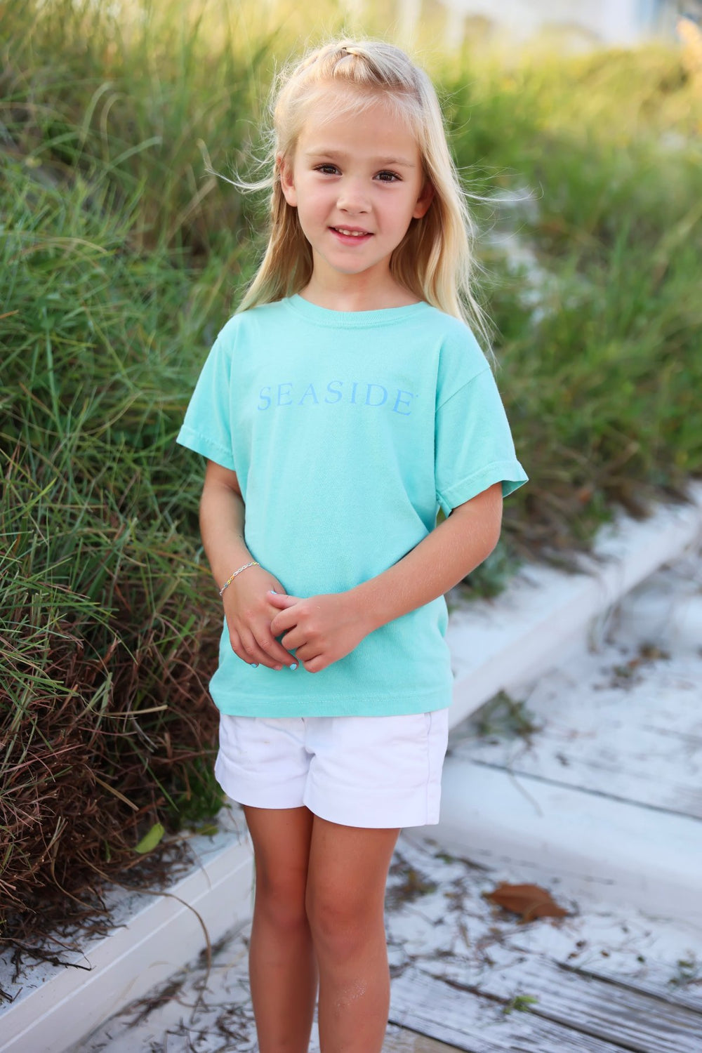 Mint Green Youth Shortsleeve Seaside Tee