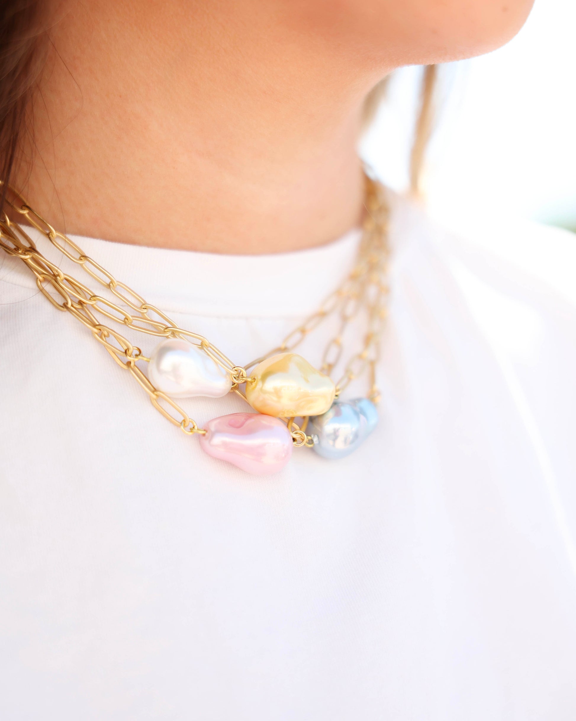 Multi Pearl Necklaces Seaside Florida 30A Jewelry