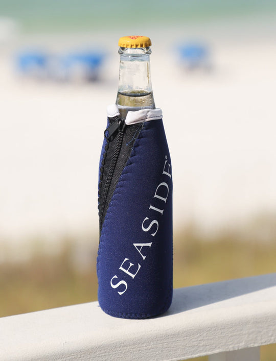 Navy Seaside Bottle Insulator