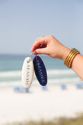 Navy Seaside Float Keychain