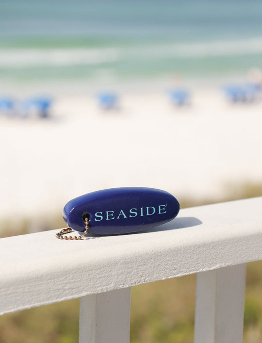 Navy Seaside Float Keychain