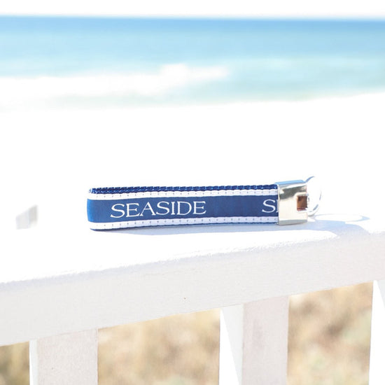 Navy Seaside Keychain