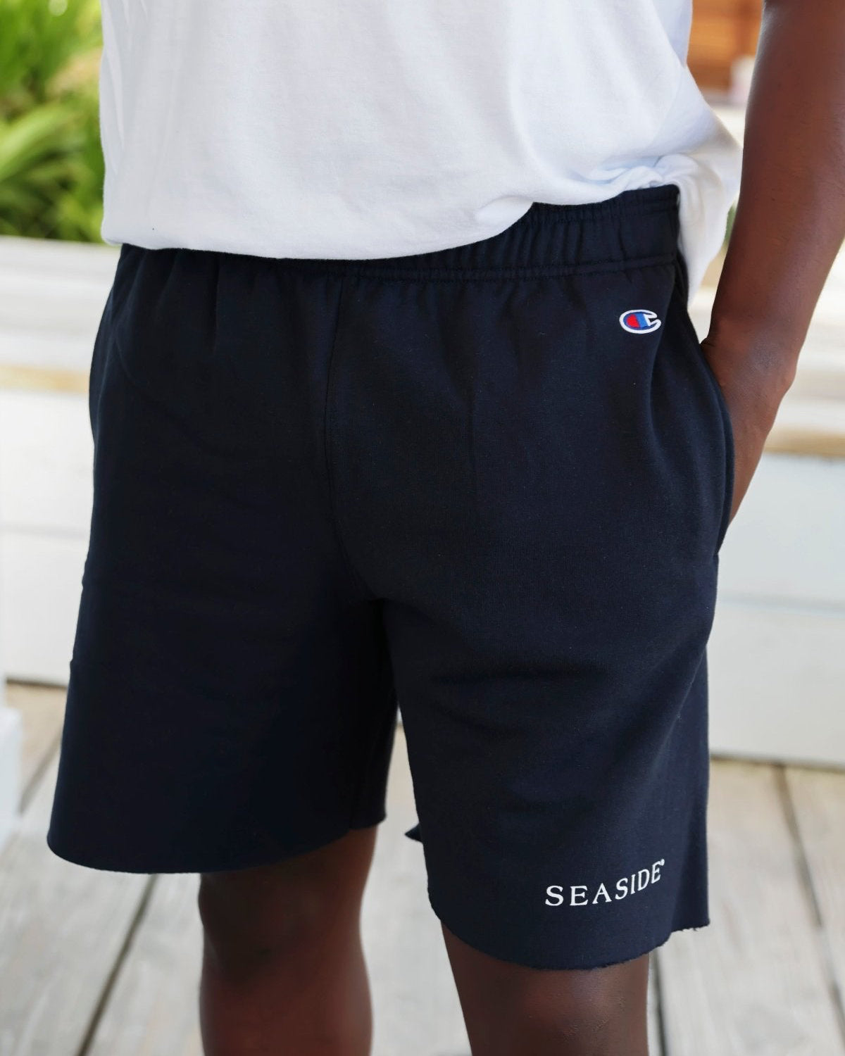 Navy Seaside Powerblend  7" Shorts