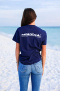 Navy Shortsleeve Unisex Seaside Tee