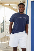 Navy Shortsleeve Unisex Seaside Tee