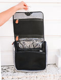 Navy Stripe Hanging Seaside Travel Kit