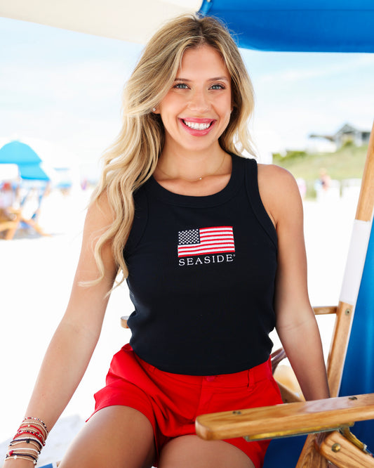 Navy American Flag Seaside Tank 30A The Seaside style