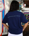 Navy Blue Colors of Seaside Rainbow Tee Where bare feet and sandy floors rule 