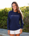 Navy Longsleeve Unisex Seaside Tee 30A The Seaside Style Florida