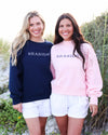 Navy Blue Old School Seaside Crew Sweatshirt The Seaside Style 30a
