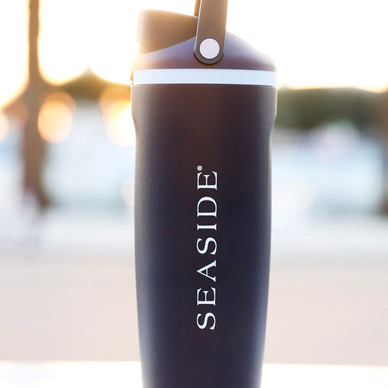 Navy Blue Seaside FreeSip Sway Tumbler 30a