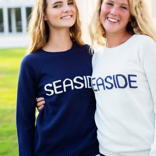 Navy Seaside Knit Sweater