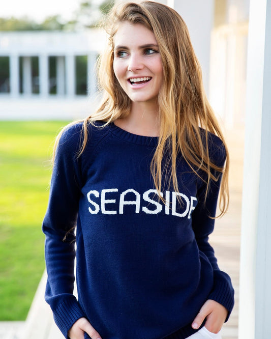 Navy Seaside Knit Sweater