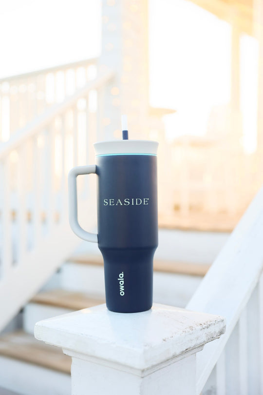 Navy Seaside 40 oz Tumbler