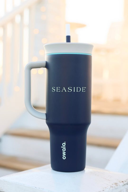 Navy Seaside 40 oz Tumbler