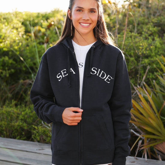 Navy Seaside Zip Hoodie 30A Florida