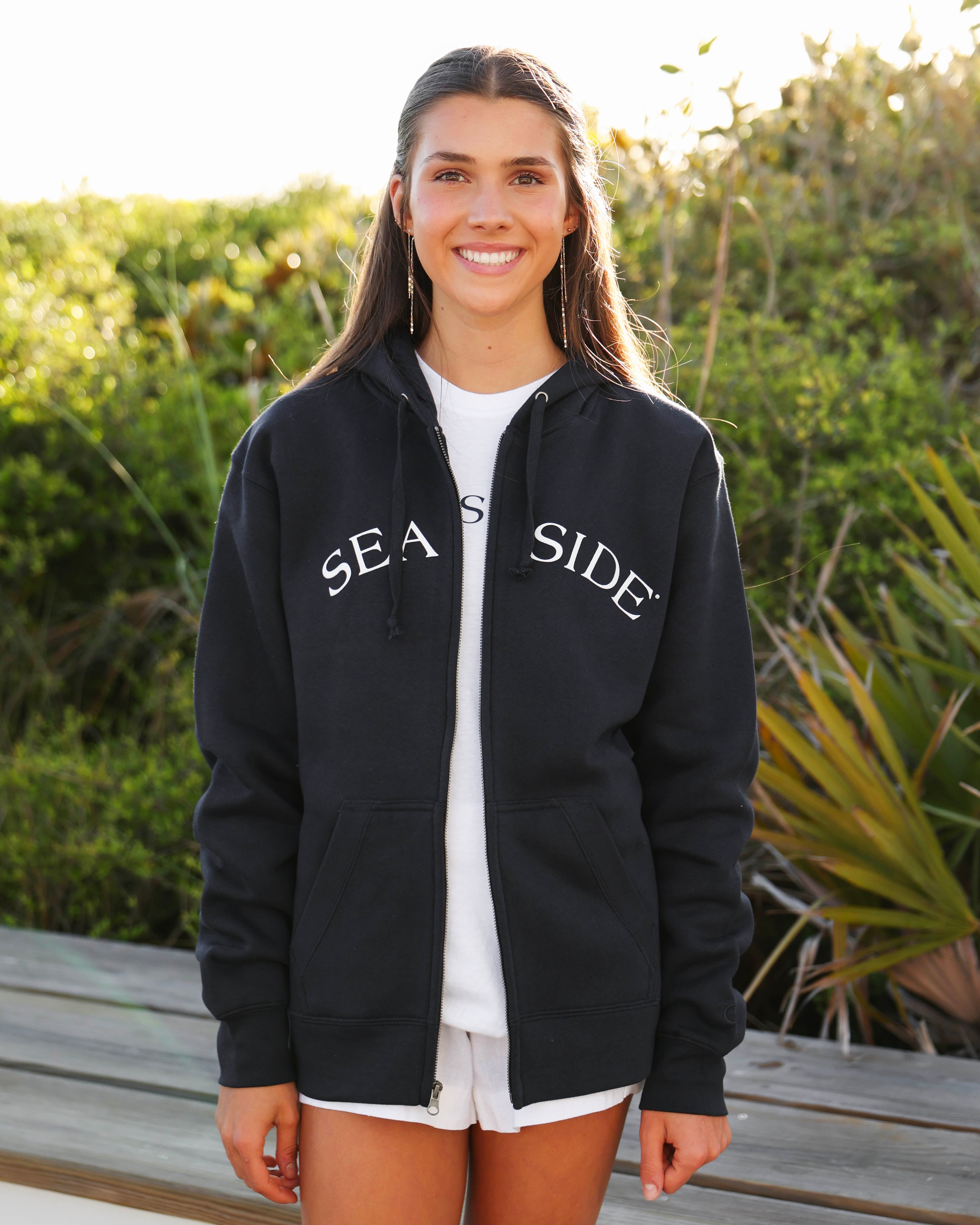 Navy Seaside Zip Hoodie – The Seaside Style