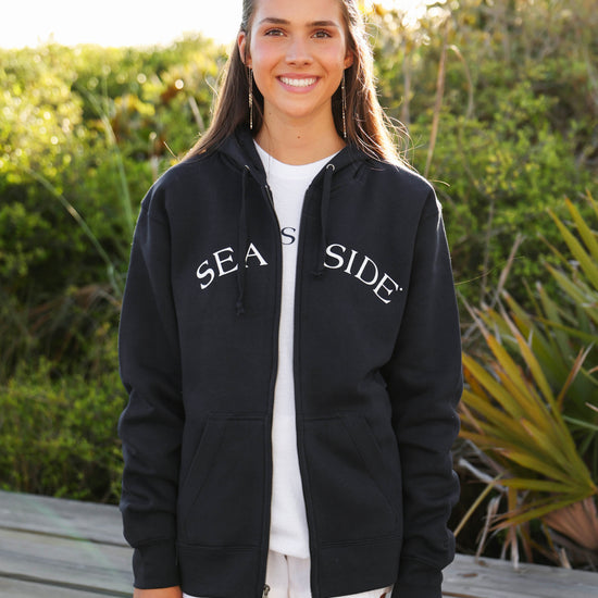 Navy Seaside Zip Hoodie 30A Florida