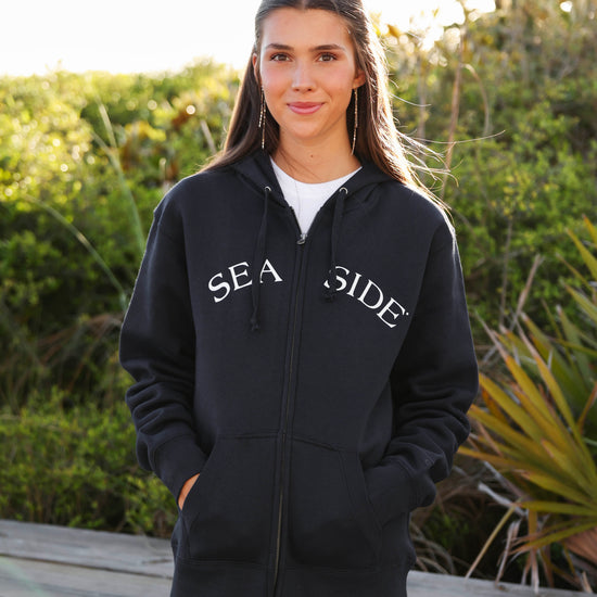 Navy Seaside Zip Hoodie 30A Florida