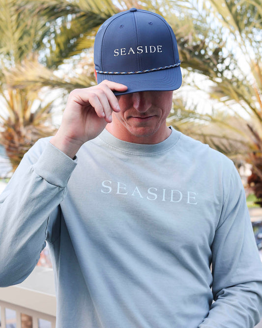 Navy Blue Unisex Seaside Rope Hat The Seaside Style 30a