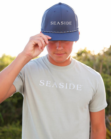 Navy Unisex Seaside Rope Hat