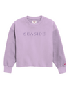 Orchid Seaside Reverse Fleece Midi Sweatshirt