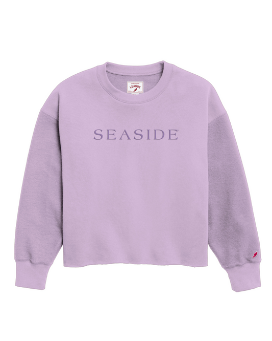 Orchid Seaside Reverse Fleece Midi Sweatshirt