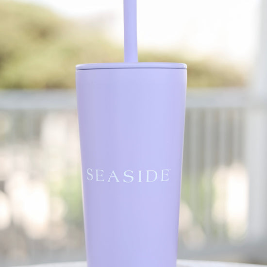 Orchid Seaside Straw Tumbler 30A Florida