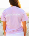 Orchid Purple Shortsleeve Unisex Seaside Tee The new town the old ways 