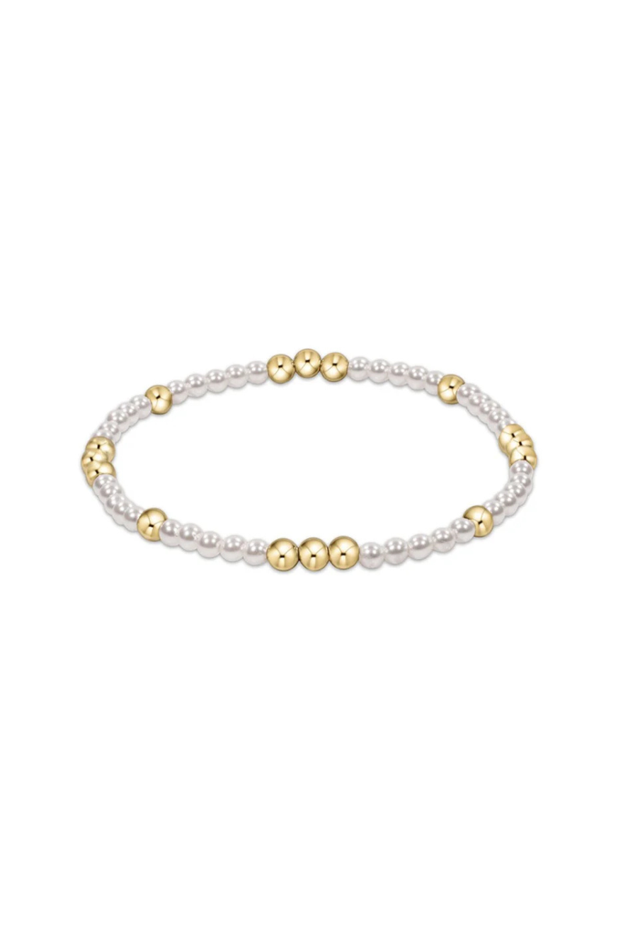 PEARL WORTHY PATTERN 3MM BRACElet enewton