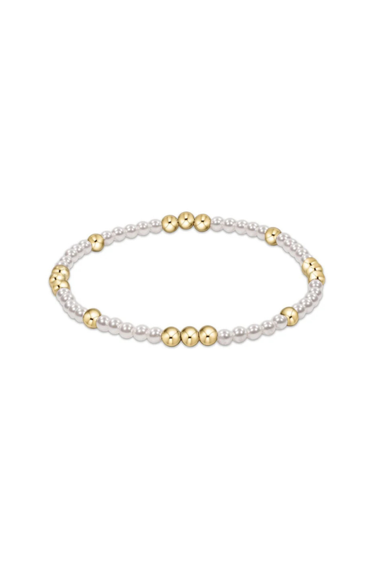 PEARL WORTHY PATTERN 3MM BRACElet enewton