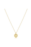 Enewton 16" Necklace Gold - Respect Initial Small Gold Disc