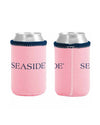 Pastel Pink Seaside Can Insulator