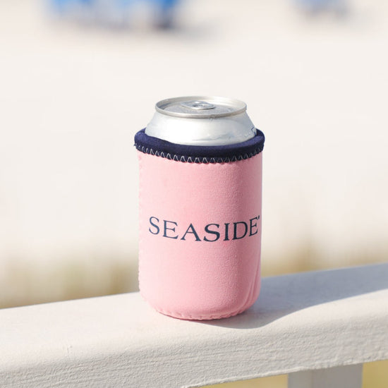 Pastel Pink Seaside Can Insulator