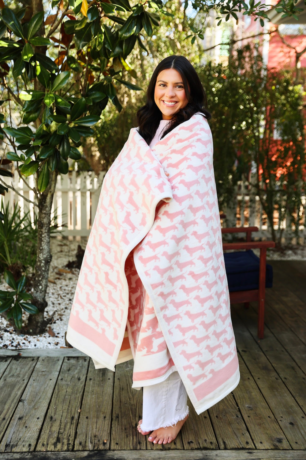 Pink Bud the Dachshund ChappyWrap Seaside Florida The Seaside Style