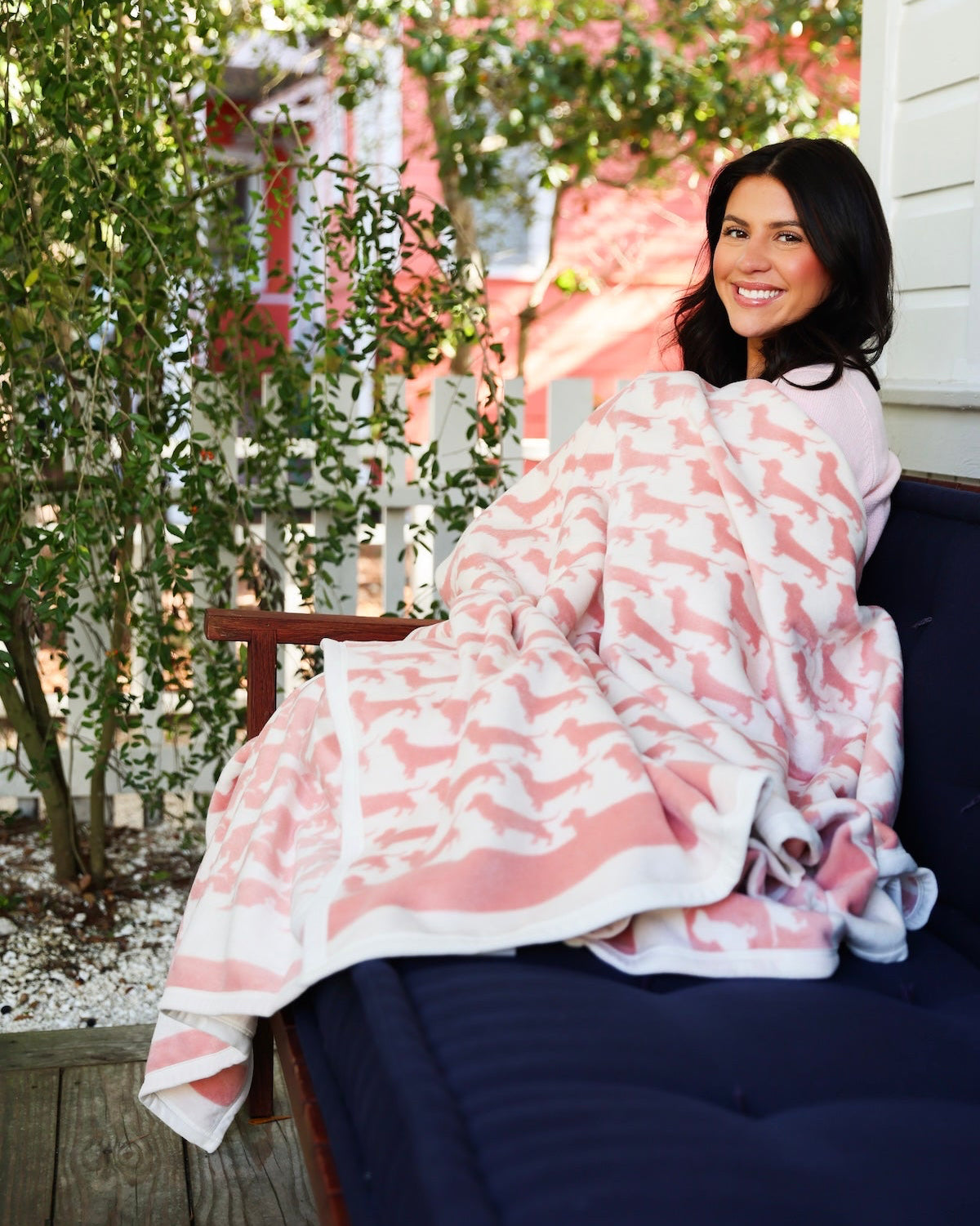 Pink Bud the Dachshund ChappyWrap Seaside Florida The Seaside Style