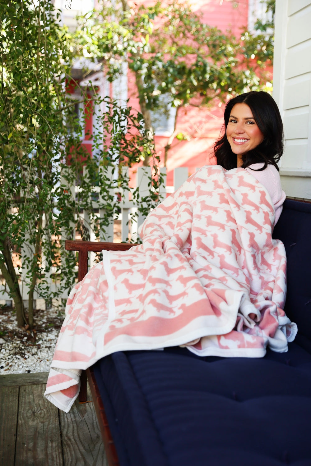 Pink Bud the Dachshund ChappyWrap Seaside Florida The Seaside Style