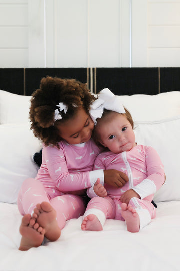 Pink Bud the Dachshund Dog Pajamas Uptown Baby 