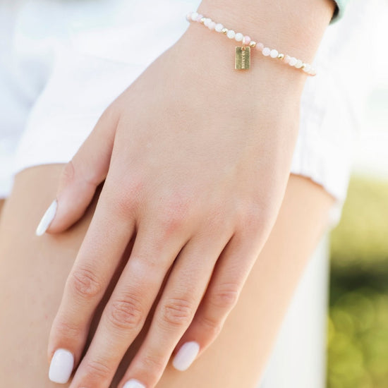 Pink Opal Sincerity Seaside Tag Bracelet