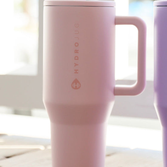 Pink Sand blossom and orchid Seaside Travel Tumbler Hydrojug 