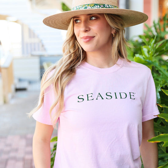 Pink Shortsleeve Unisex Seaside Tee
