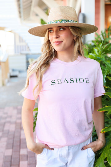 Pink Shortsleeve Unisex Seaside Tee